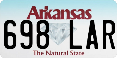 AR license plate 698LAR