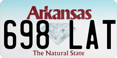 AR license plate 698LAT