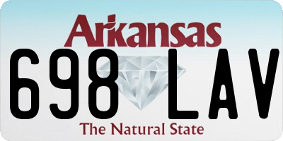 AR license plate 698LAV