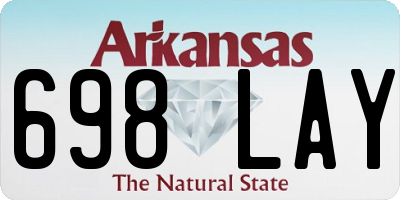 AR license plate 698LAY