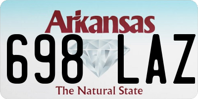 AR license plate 698LAZ