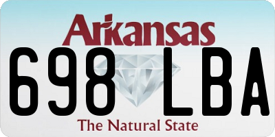 AR license plate 698LBA
