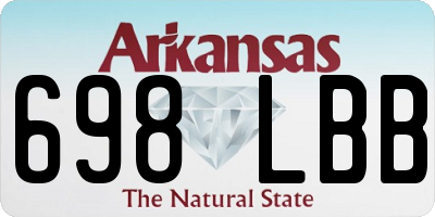 AR license plate 698LBB