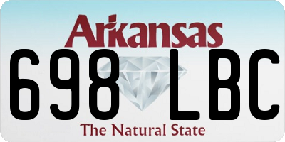 AR license plate 698LBC