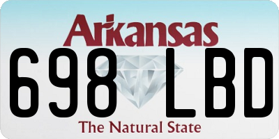 AR license plate 698LBD