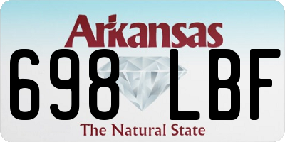 AR license plate 698LBF