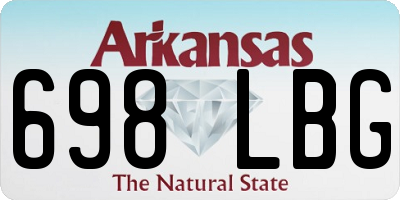 AR license plate 698LBG