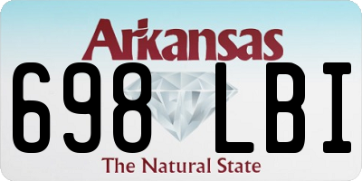 AR license plate 698LBI