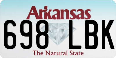 AR license plate 698LBK