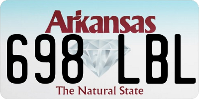 AR license plate 698LBL