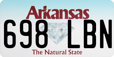 AR license plate 698LBN