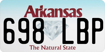 AR license plate 698LBP