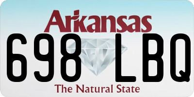 AR license plate 698LBQ