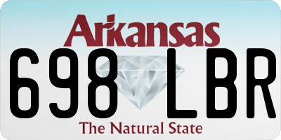 AR license plate 698LBR