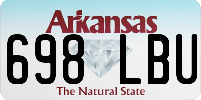 AR license plate 698LBU