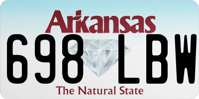 AR license plate 698LBW