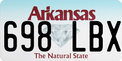 AR license plate 698LBX