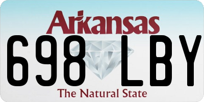 AR license plate 698LBY