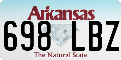 AR license plate 698LBZ
