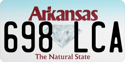 AR license plate 698LCA