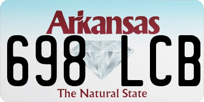 AR license plate 698LCB