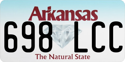 AR license plate 698LCC