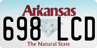 AR license plate 698LCD