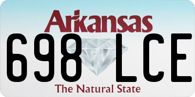 AR license plate 698LCE