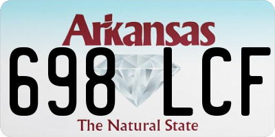 AR license plate 698LCF