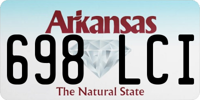 AR license plate 698LCI