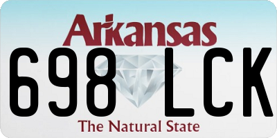 AR license plate 698LCK