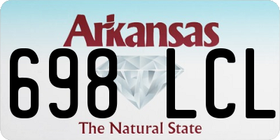 AR license plate 698LCL