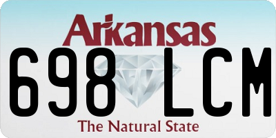 AR license plate 698LCM