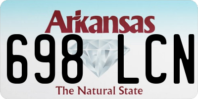 AR license plate 698LCN