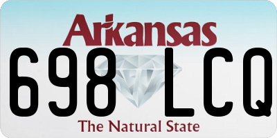 AR license plate 698LCQ