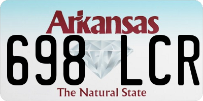 AR license plate 698LCR