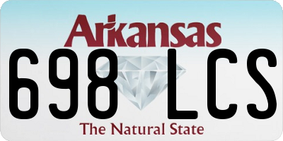AR license plate 698LCS