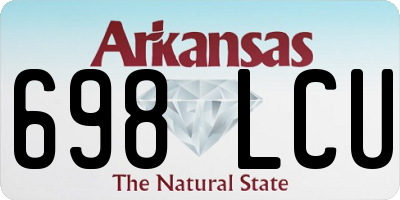 AR license plate 698LCU