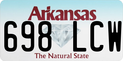 AR license plate 698LCW