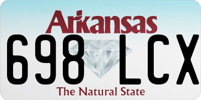 AR license plate 698LCX