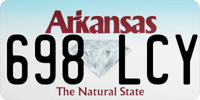 AR license plate 698LCY