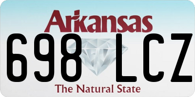 AR license plate 698LCZ
