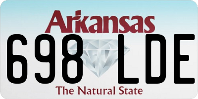 AR license plate 698LDE