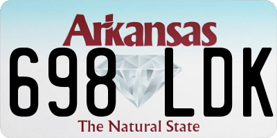 AR license plate 698LDK