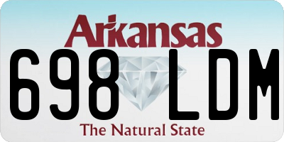 AR license plate 698LDM
