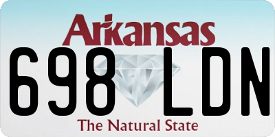 AR license plate 698LDN