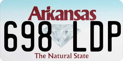 AR license plate 698LDP