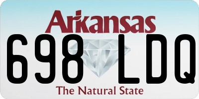 AR license plate 698LDQ