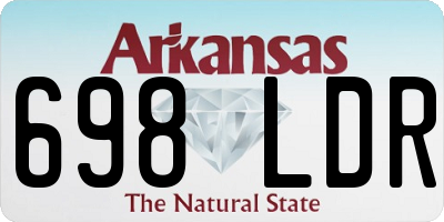 AR license plate 698LDR