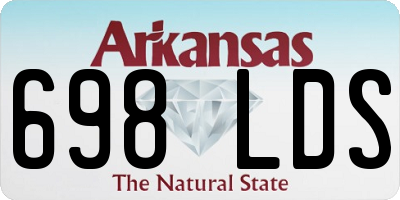 AR license plate 698LDS